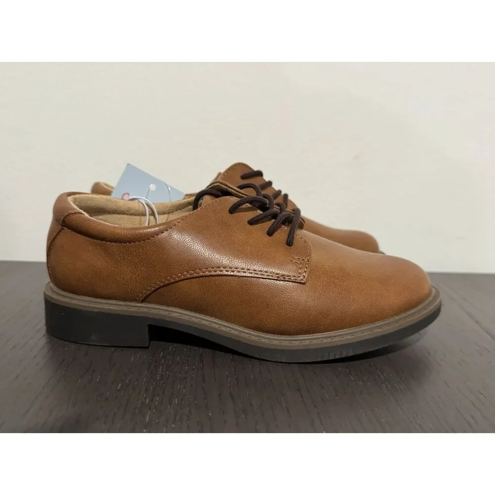 Kids Boys 2 Will Oxford Dress Church Shoes - Cat & Jack‎ NEW Cognac Event